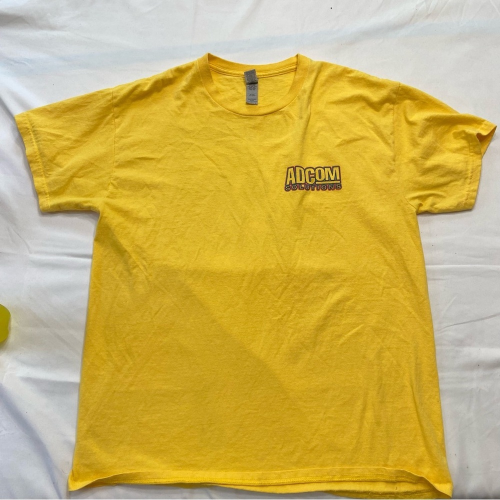 Network Rockstar Venus Yellow Graphic T Shirt Motorcycle Biker Tee Size M - Picture 3 of 7